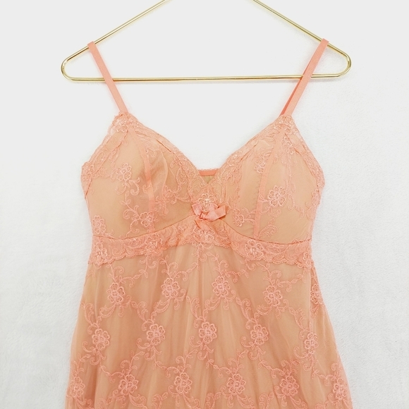 Soma Orange Lace Corset Strappy Mini Dress 3021 - Picture 3 of 7